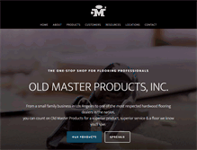 Tablet Screenshot of oldmasterproducts.com